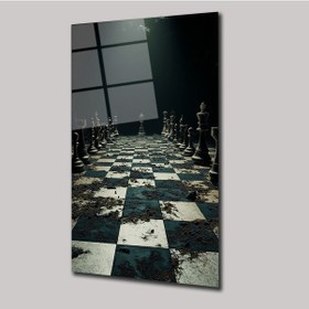 Resim Satranç - Cam Tablo - Deg0255 