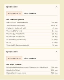 Resim Solgar Cellular Energy 14 Kapsül + Glucosamine Chondroitin MSM 120 Tablet 
