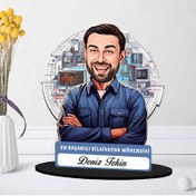 Resim Kişiye Özel Erkek Bilgisayar Mühendisine Hediye Karikatürlü Biblo 