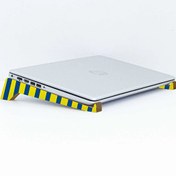 Resim Gift Taşınabilir Ahşap Sarı Lacivert Laptop Standı BK