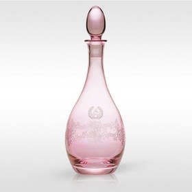 Resim Kişiye Özel Gülpembe Şarap Şişesi 