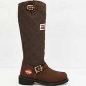 Resim Dark Brown Hakiki Deri Kadın Bot & Bootie HD0777005803 