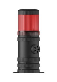 Resim Mesan Ø70 1 Kat Işıklı Kolon Sabit Ampul Buzzer Taban Montaj Kırmızı 220Vac Ms 433.1.220Vac 