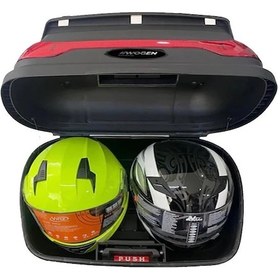 Resim Wogen Wogen 52 Lt Siyah Basic Motosiklet Arka Çanta Topcase 