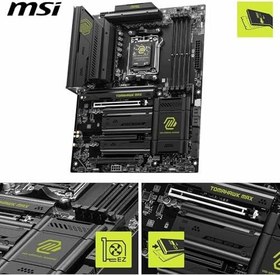 Resim MSI MB MAG B850 TOMAHAWK MAX WIFI AM5 DDR5 8400MHZ(OC) HDMI 4x M.2 USB 10Gbs 5G LAN WI-FI 7 ATX 