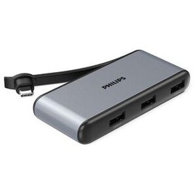 Resim Philips 5-in-1 USB Type-C Multiport Travel Hub, Silver 