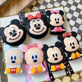 Resim Lisanslı Mickey & Minnie Mouse Madeni Para Cüzdanı - Kadınlar için Sevimli Taşınabilir Kart Tutucu, Dayanıklı Mini Cüzdan ile Askı, Ultra-İnce Hafif Tasarım, Noel, Doğum Günleri, Mezuniyet, Geri Dönüş, Sevimli Cüzdan için Mükemmel Hediye 