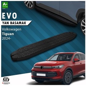 Resim S-dizayn Vw Tiguan 3 Evo Siyah Yan Basamak 183 Cm 2024 Üzeri A+ K 