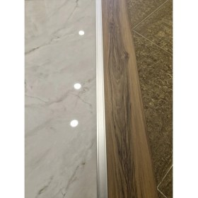 Resim Orsa Yapı 3 ADET Parke Eşik Çıtası Geçmeli Z Model Alüminyum Profil 90 Cm 