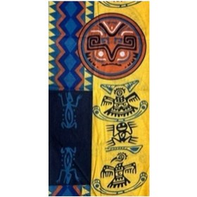 Resim Bisiklet - Motosiklet Buff Hayvan Figürü Desenli - Sarı Lacivert Kahverengi 