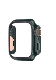 Resim Apple Uyumlu Watch 44 MM Ultra Görünümlü Kasa Dönüştürücü Ekran Koruyucu 25 Beyaz 