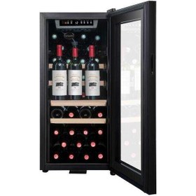 Resim La Sommeliere Ls38black 38 Şişe Kapasiteli Service Solo Siyah Şarap Dolabı 
