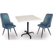 Resim Beymobilya Indigo Werzalit Kare - Çırağan 2Li Masa Takımı (60X60) (520891946) 