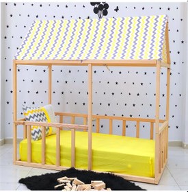Resim Markaawm Markaawm Montessori Yatak Doğal Ahşap Karyola Fenerbahçe 