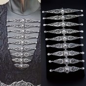 Resim 1 adet Vintage Orta Doğu Türk Kafkas Kadınların Geleneksel Kemer - Zarif Çiçek Kesik Tasarım ile Rhinestone Detaylar, Düğünler, Sahne Performansları ve Kültürel Etkinlikler için Ayarlanabilir Bel, Dayanıklı Metal Yapı, Düğün Aksesuarı, Etnik Stil, İncelikli Desenler, Yüksek Kaliteli El Sanatları, Etnik Moda, Bohem Stil, El Yapımı Aksesuar, Moda Aksesuar, Gelin Giyimi, Parti Aksesuarı, Kültürel Tutkunlar, Trend Takipçileri 