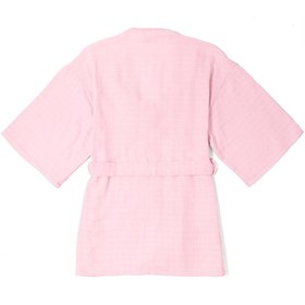 Resim Müslin Çocuk Kimono Bornoz - Innocent Pink - 4 Yaş 
