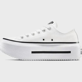 Resim Converse Bayan Ayakkabı A15491c 102 Beyaz-siyah Beyaz-siyah Beyaz - Siyah 