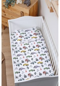 Resim Organik Bebek Boy Lastikli Çarşaf Seti 60x120 - Hızlı Ve Eğlenceli 