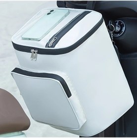 Resim Willowhaven White Covered Bag 1 Adet Büyük Kapasiteli Su Geçirmez Motor Kaskı Çantası Ayarlanabilir Kayış 