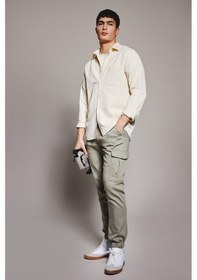 Resim DeFacto Regular Fit Polo Yaka Pamuklu Uzun Kollu Gömlek B4140AX24SPBG650 