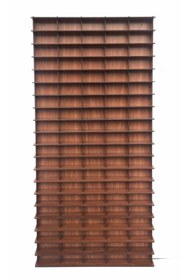 Resim Woodbu 1/64 Hobi Dikey Araba Rafı Ceviz 100 Araç 