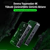 Resim Polham 4K 120Fps Canlı Yayın Görüntü Aktarım Adaptörü, 10Gbps Type C Data ve Şarj Adaptörü,DC 5V 