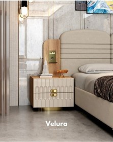 Resim Armony Modern Komodin Krem 