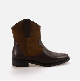 Resim Rouge Kadın Western Bot 2026 Kahve Süet 