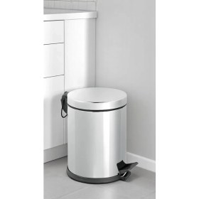 Resim Eforeca Paslanmaz Çelik Pedallı Çöp Kovası 5 Lt - Banyo Ve Ofis İçin İdeal 