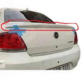 Resim Fiat Linea Kulaklı Spoiler Beyaz Boyalı 