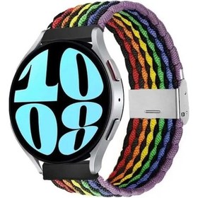 Resim Huawei Watch Gt2 Gt2e Gt2 Pro Gt3 Se Gt3 Pro 46mm Likralı Örgü Kayış Akıllı Saat Kordonu 