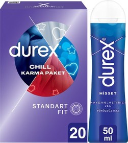 Resim Durex Chill Karma Paket Prezervatif 20’li + Play Kayganlaştırıcı Jel Hisset 50 ML 