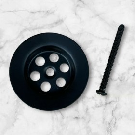 Resim İsaoğlu Yapı Siyah Lavabo Gideri Lavabo Sifonu Siyah Süzgeç Bütün Lavabolara Uygun 