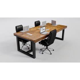 Resim NT Concept Ntconcept Kenna Doğal Ağaç Toplantı Masası(100cm-300cm) 