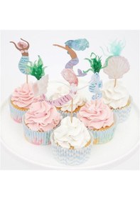 Resim Meri Meri - Mermaid Cupcake Kit - Deniz Kızı Cupcake Kit 