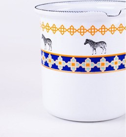 Resim Jaolu Zebra Desenli Emaye Cezve Tüm Ocaklarda Kullanılabilir 