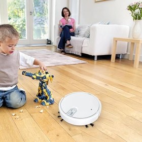 Resim Süpürme Robotu, Otomatik Robot Süpürge, Akıllı Süpürme Robotu | Ahşap Zemin, Fayans, Mermer, Ahşap için Ev Dolumlu Süpürme Robotu 