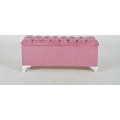 Resim Dekoroda Sandıklı Puf - Pembe 