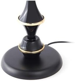 Resim Safir Light Berlin Metal Abajur - Siyah - 43X25X25 Cm 