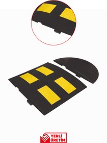 Resim Evelux 12108 YK Kauçuk Şaseli Yol Kasisi | Reflektörlü Profesyonel Hız Kesici 