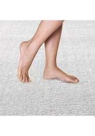 Resim Regnum Halı Banyo Paspası Üçlü Takım Beyaz Renk Peluş Kaymaz Taban Yıkanabilir 60x100 - 60x40 - 60x60 Beyaz 