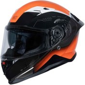 Resim Origine Force Techno Kapalı Kask Turuncu - Titanyum 