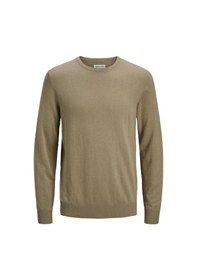 Resim Jack & Jones Erkek Bej İnce Triko Kazak - 12208364 Bej 