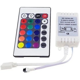 Resim Cata Ct-4557 Rgb Şerit Led Seti 5 Metre Uzaktan Kumandalı Adaptörlü 96 Renk Dekoratif Led Aydınlatma 