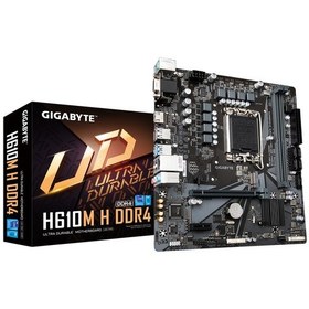 Resim Gigabyte H610M H DDR4 Intel H610 3200 MHz DDR4 Soket 1700 mATX Anakart 