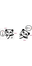 Resim Oturma Odası Anahtarı Özel Yeni Sticker Karikatür Panda Baskılı Duvar Dekoru 