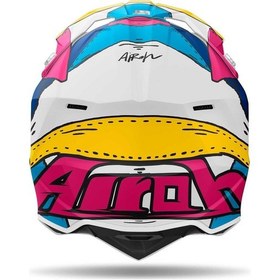 Resim Airoh Wraap Paint Matt Kask Pembe - Sarı 