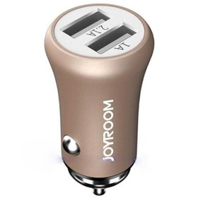 Resim Joyroom Jr-f635 5v 3.1a Akıllı Araç Şarj Çift Usb Portu Hızlı Şarj Koruma Gold 