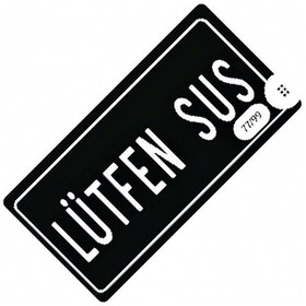 Resim Lütfen Sus Yazılı Sök-tak-pratik Vantuzlu Yeni Nesil Dekor Plak 