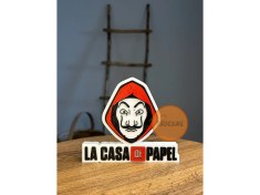 Resim Turuncuhane La Casa De Papel Logo Masaüstü Dekor Figür Hediyelik Koleksiyon 17 cm 